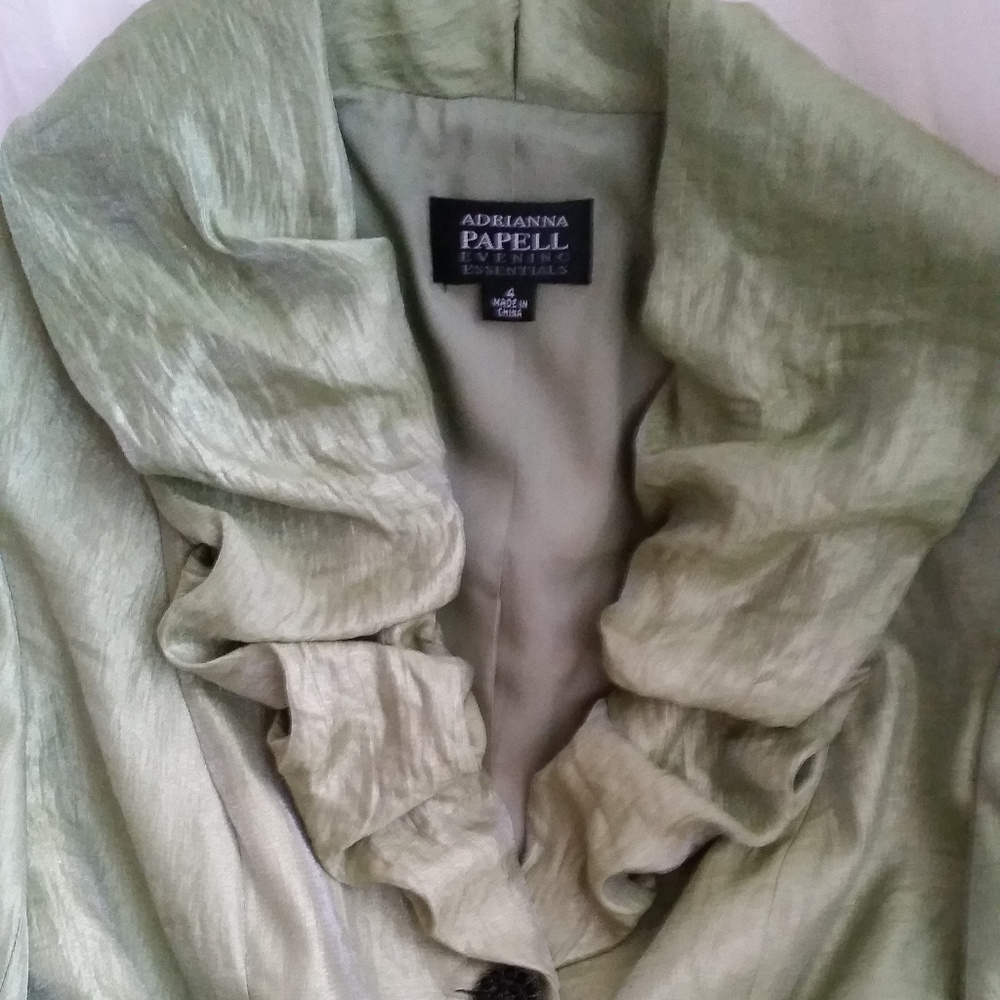 ❤️❤️Adrianna Papell Evening Ruffle Jacket❤️❤️ - Picture 2 of 8